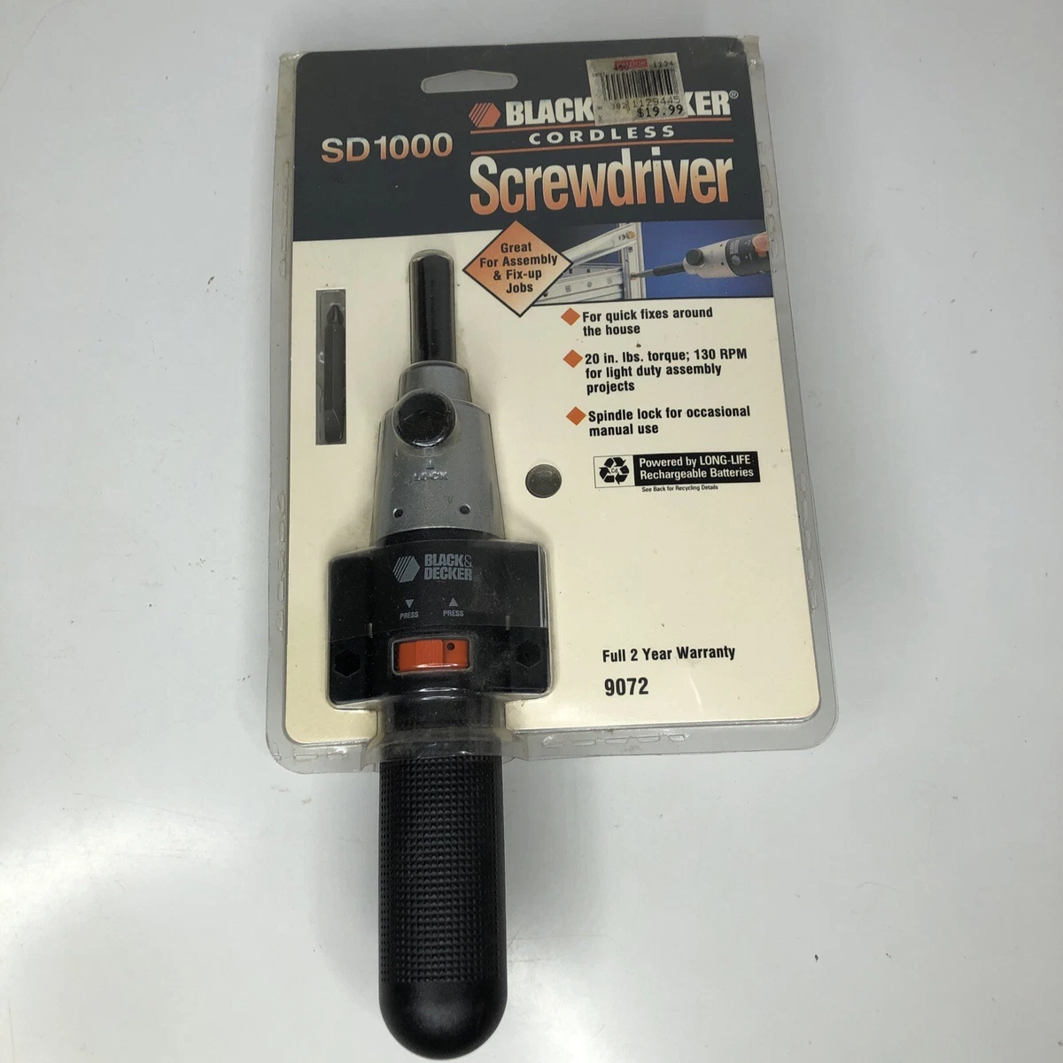 Image of Black & Decker 9072 cordless screwdriver