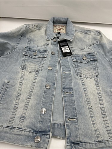 True Religion Jeans Denin Jacket Light Wash New With Tags Jeans - Picture 7 of 18