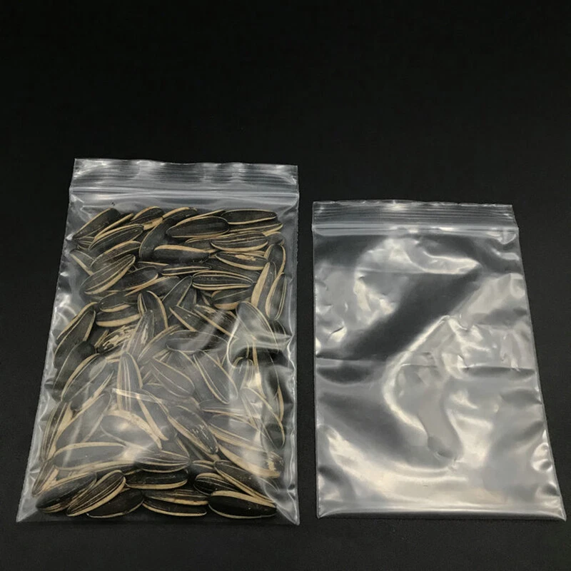 Clear Zip Seal Plastic Bags Jewelry Zipper Top Lock Reclosable Baggies 2 Mil 2ML - Image 4 of 4
