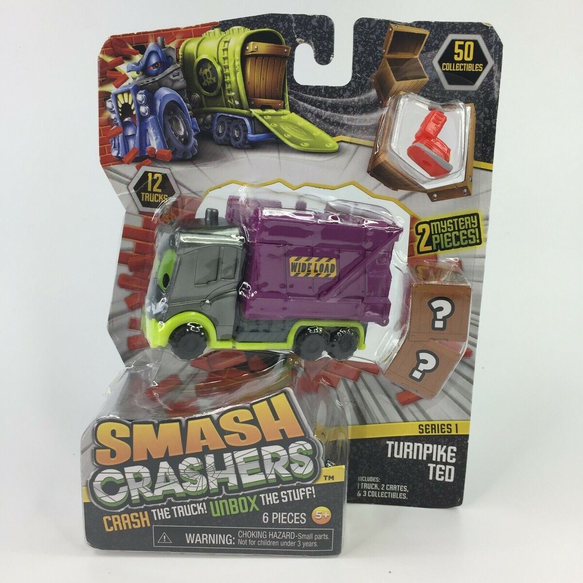 Smash Crashers Trucks Toy Lot of 9 Toys