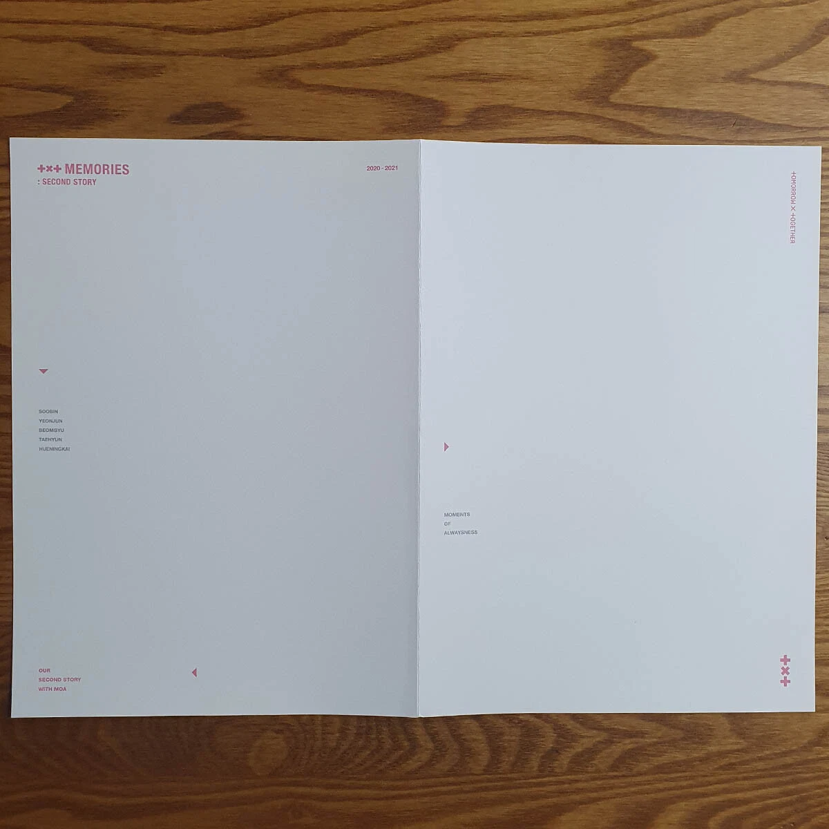 Group Official Folding Poster TXT Memories : Second Story Genuine Kpop