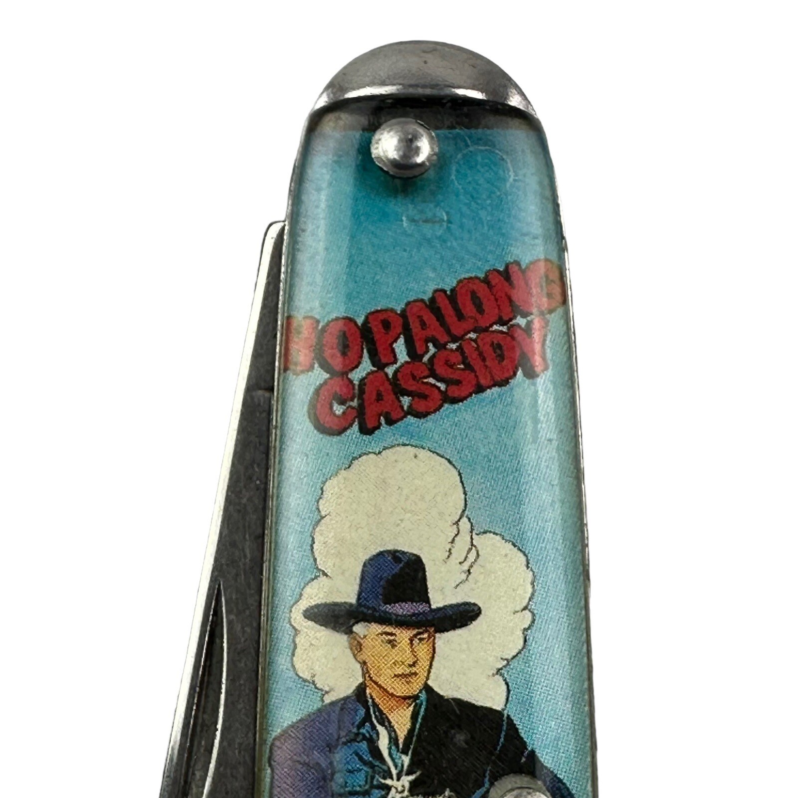 Vintage Novelty Cutlery Ireland Hopalong Cassidy Single Blade Knife