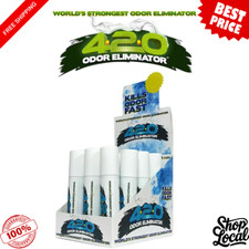 420 Smoke Odor Eliminator Spray 12-Pack, 1oz Each   Blue Scent  Fast-Acting