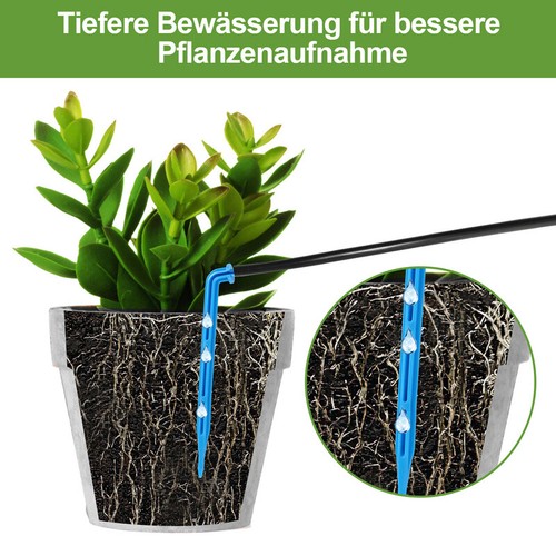 Solar Bewässerungssystem Automatisch 20 Tropfer pflanzen Pflanzenbewässerung - Bild 7 von 9