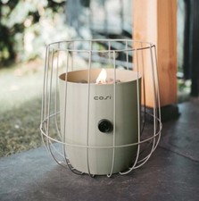 Sage Green Garden Fire Pit Outdoor Heater Gas Burner Stove Lantern Fireplace