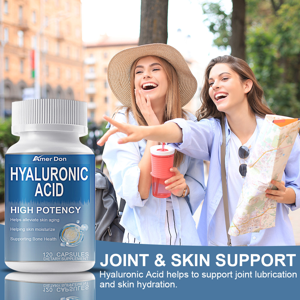 Hyaluronic Acid Capsules | 850 mg | 120 Capsules | Non-GMO |Gluten-Free