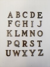 Metal Letters and Numbers 3/4 inch long Roman Font price per letter 