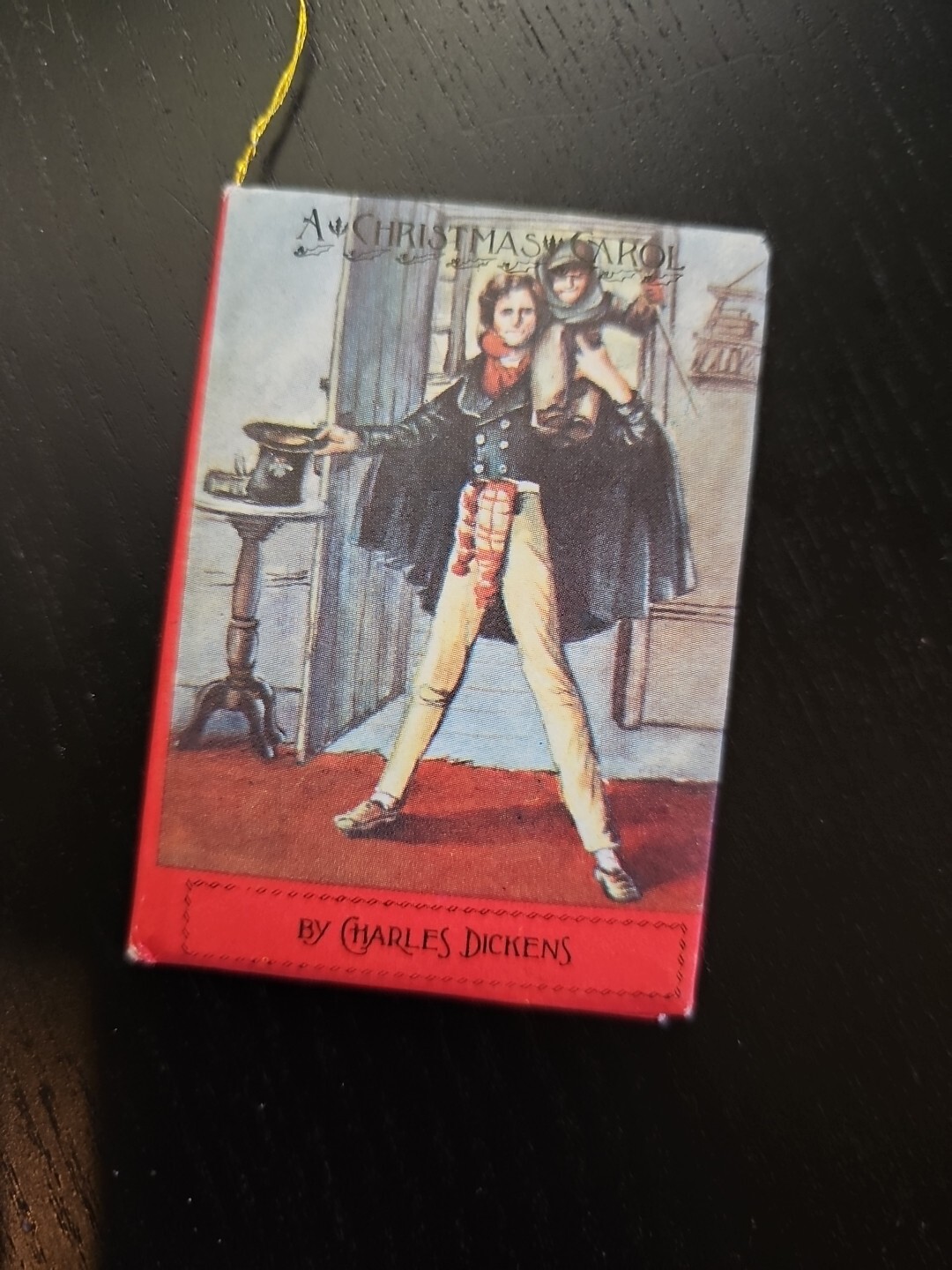 Mini Christmas Book Ornaments 3" Kurt S Adler and Bradford Novelty Co Lot of 7