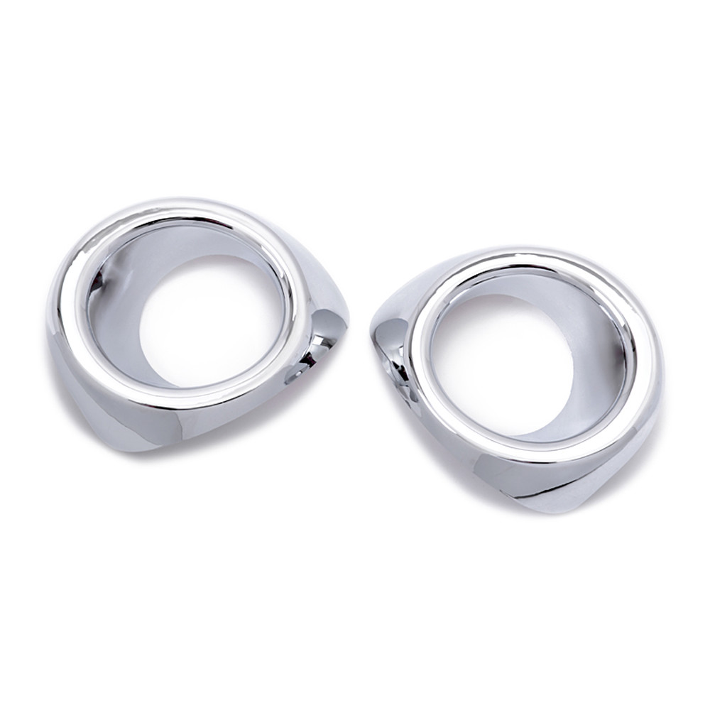 For Toyota Highlander 2008 2009 2010 ABS Chrome Rear Tail Fog Lights Cover Trim