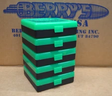 9 mm / 380 - (5) x 100 round ammo case / box (ZOMBIE / BLACK) Berrys mfg 9 mm