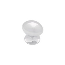 20 Pack Chrome Knobs Pulls Handles Kitchen Cabinet Drawer Football Oval