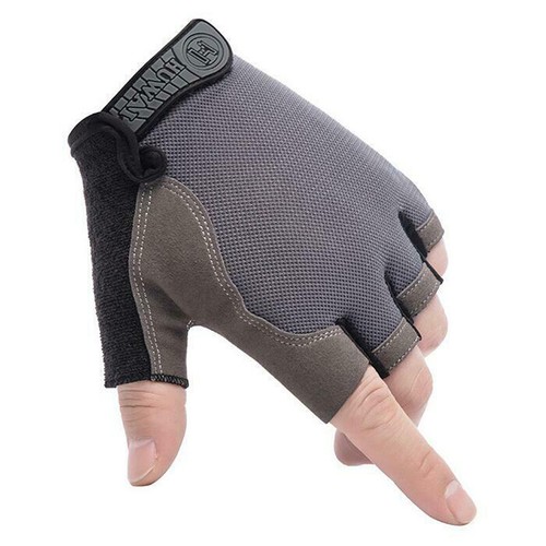 Fitness Halbfinger Antirutsch Handschuhe Herren Damen Handschuhe Yoga Laufen Training - Bild 15 von 19