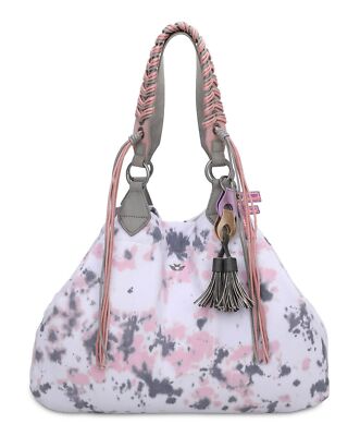 Fritzi aus Preußen Izzy Medium Limited Gipsy Canvas Shopper Tasche Batik weiß