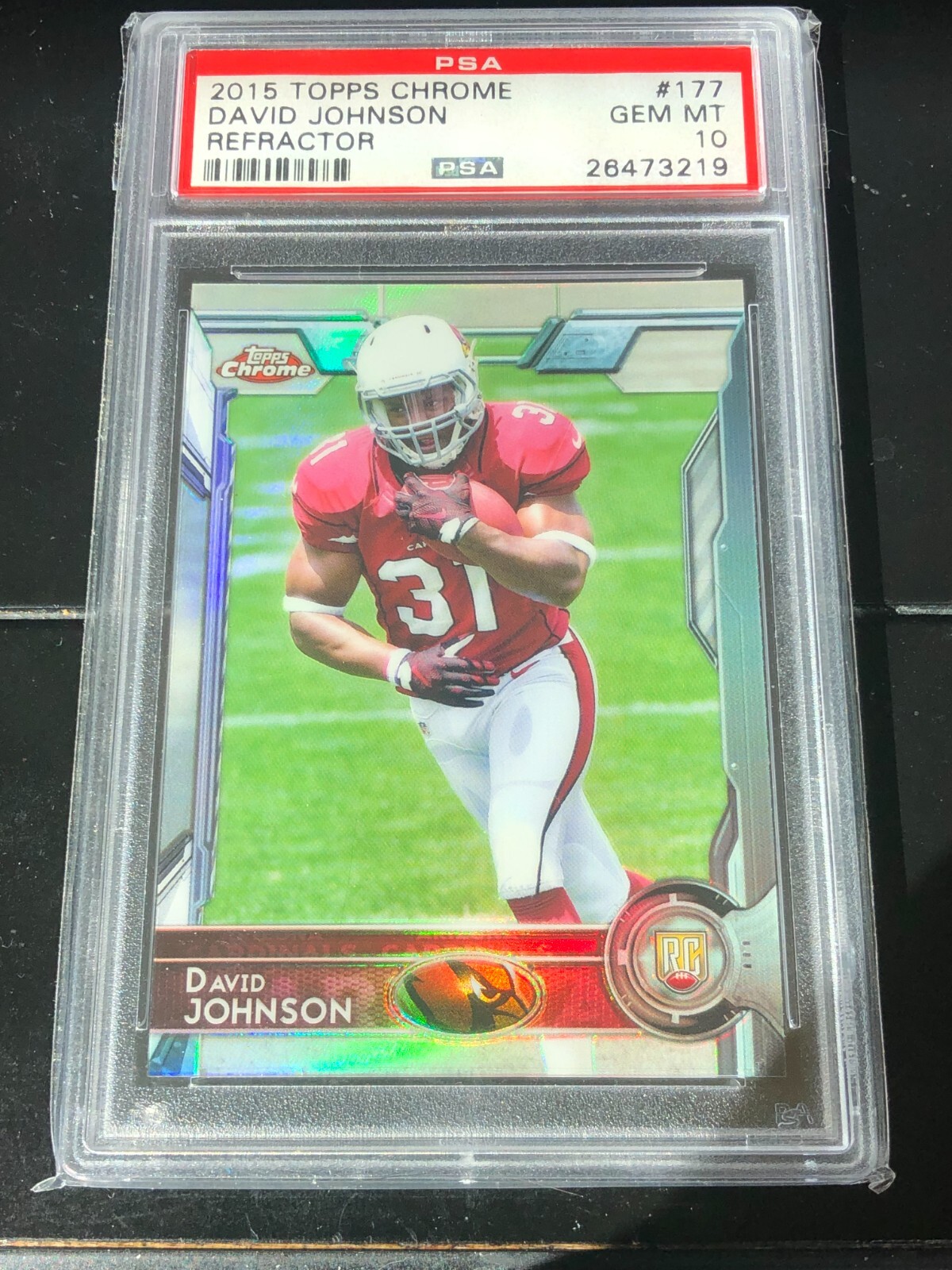 David Johnson Topps Chrome #177 Refractor