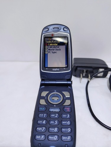 Telefono Vintage Sprint Santo SCP-5500(L) Dual Band Flip con caricatore spedizione gratuita - Foto 3 di 14