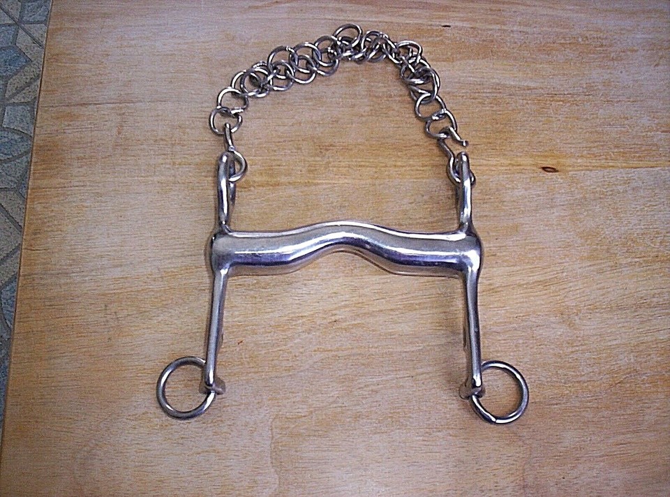 Mors Weymouth 5 1/2 Pouces Avec Chaînette - Joues Fixes - Embout épais - Occasion