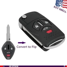 For 2008-2017 Mitsubishi Lancer Flip Remote Key Fob Shell OUCG8D-620M-A Upgrate