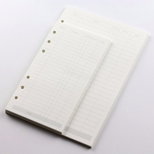 A5/A6 Accountant Plan Diary Notebook Insert Refill Note Paper Organiser 45Sheets - Picture 4 of 9