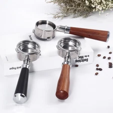 51/58mm Bottomless Portafilter with Filter Basket for Espresso Coffee Machine