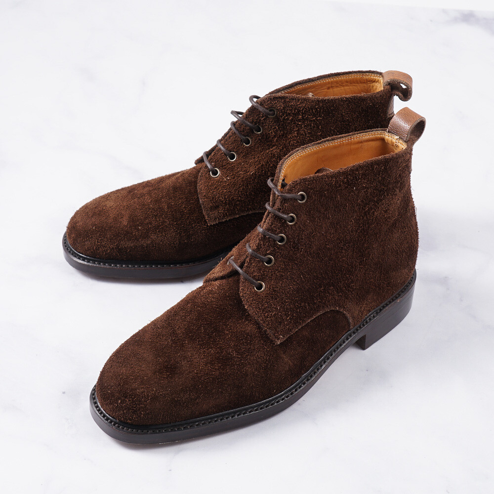 Silvano Lattanzi Chocolate Brown Suede Lace-Up Ankle Boots US 8 