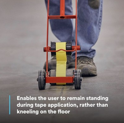 3M Lane Marking Applicator M-1 - For Applying Vinyl Tape On Floors - Handles One Or Two Color Tapes - View #10