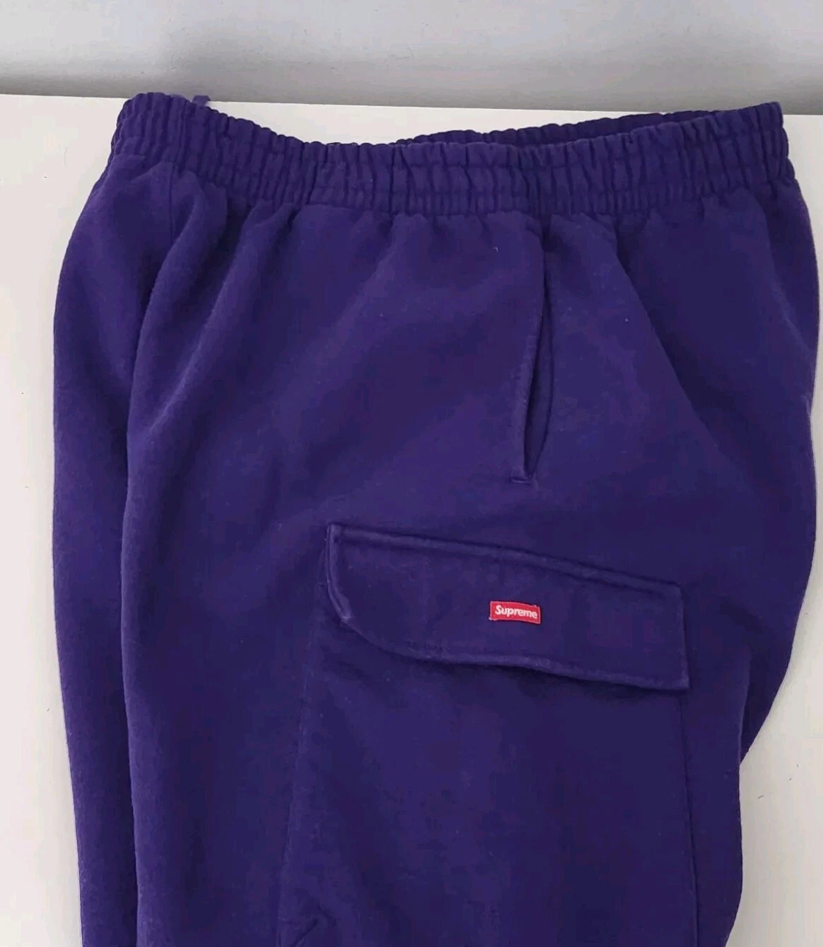 FW22 Supreme Box Cargo sweatpant Size L Large Purple Pant Pants Joggers