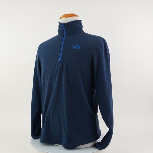 The North Face Quarter Zip Fleece Jacket Men’s Outdoor Pullover Blue Size S - Picture 3 of 24
