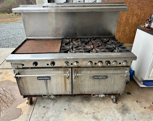 PARTS Imperial Pro Series 60" (6) Burner W/ Griddle Gas Range 2 Convection Oven