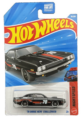 Hot Wheels 2026 HW Nightspeed 4/10 Black '70 Dodge HEMI Challenger