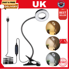 48 LED USB Clamp Clip On Flexible Desk Light Bed Reading Table Study Night Lamp