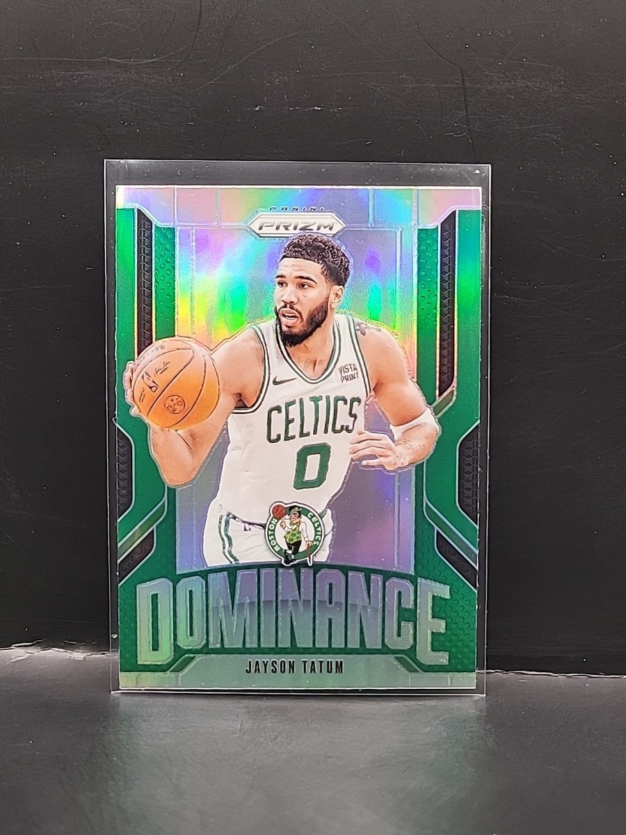 2024-2025 Panini Prizm Jayson Tatum #13 Dominance Green