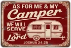 Retro Camper RV Tin Metal Signs Home Décor Vintage Camping Joshua 2415 Print Aes