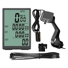 1x Bike Bicycle Speedometer Cycle Digital Odometer Computer Waterproof LCD Wired