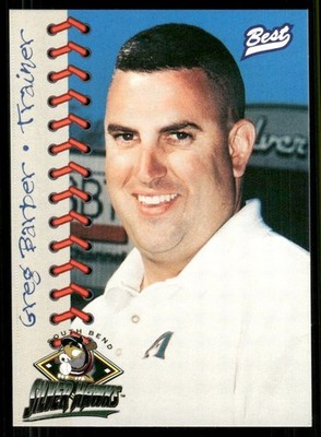 1997 Best South Bend Silver Hawks GREG BARBER RC WHITE SOX TRAINER 