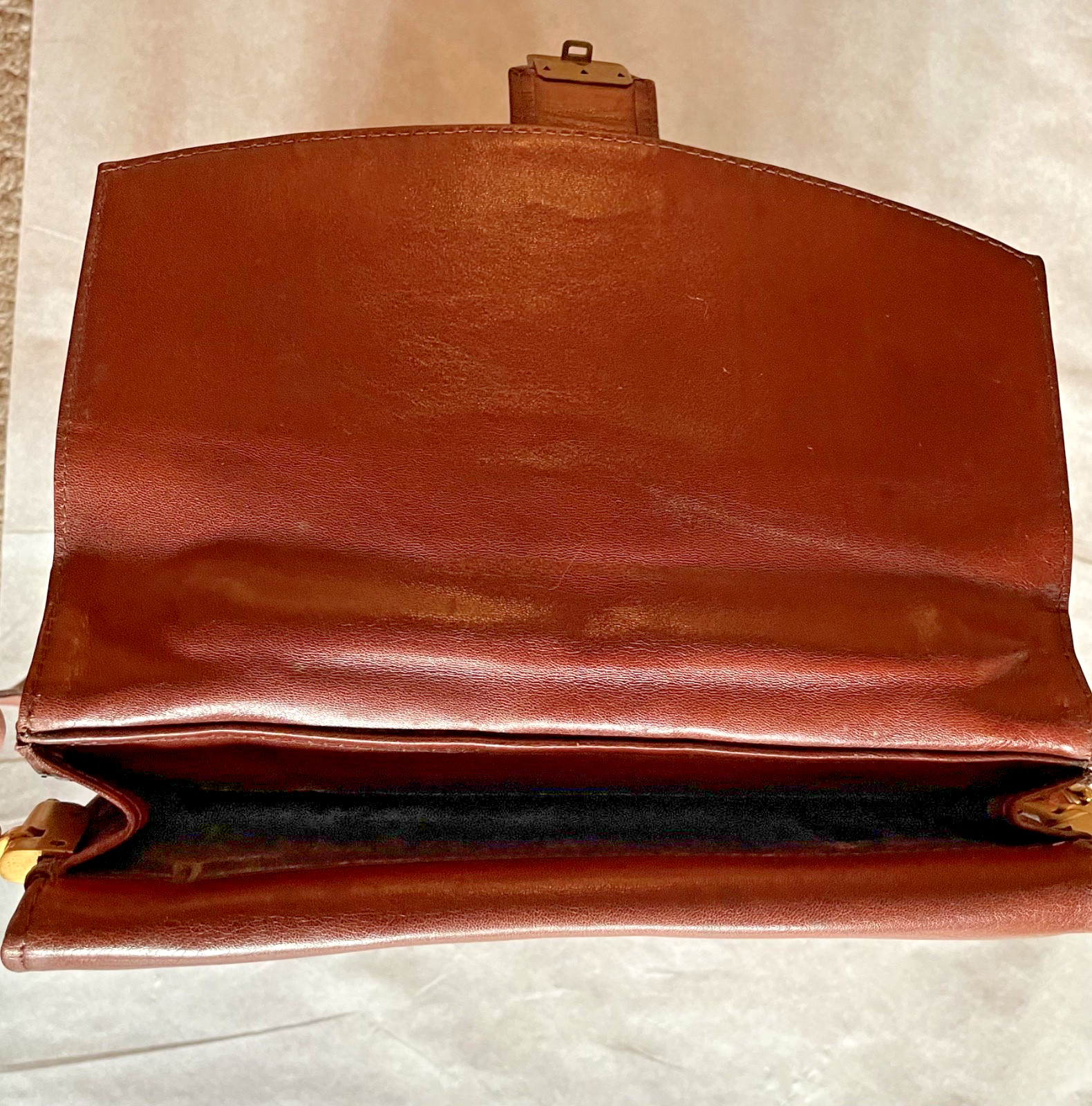 Vintage Leather Locking Document Briefcase with s… - image 7