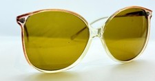 Vintage Fashion Optics Brown Translucent Oval Sunglasses Frames Taiwan