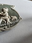 Jasperware Sage Green Wall Plaque Couple Listens To Music Rare — photo 5