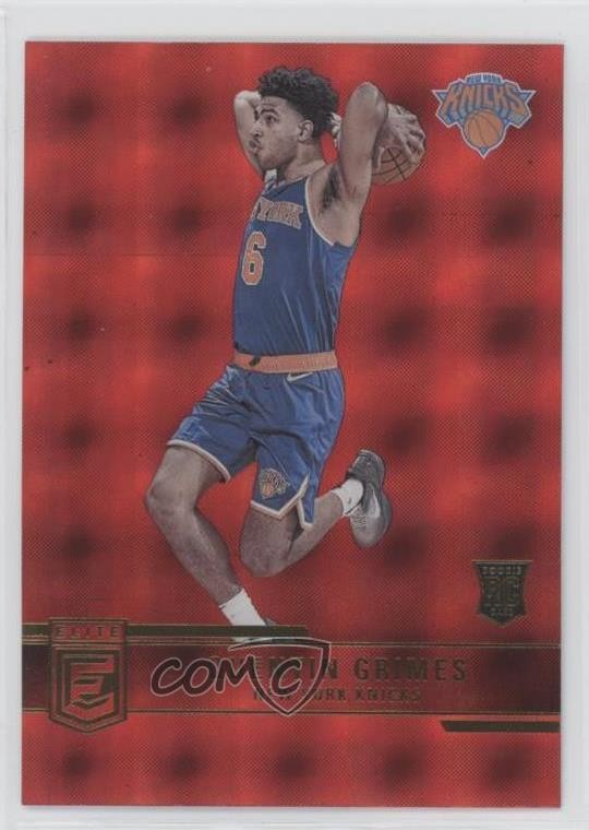 2021-22 Donruss Elite Rookies Asia Hyper Red Quentin Grimes #224 0g90