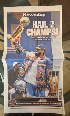 New York Newsday Newspaper KNICKS PARADE 'Hail To The Champs' June 19th 2026 NBA