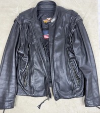 HARLEY DAVIDSON WILLIE G LEDERJACKE XXL HERREN BIKER SCHWARZ USA RAR TOPZUSTAND!
