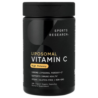 Liposomal Vitamin C, 180 Liquid Veggie Capsules (333 mg per Capsule)