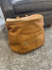 Fawn Design Brown Leather Diaper Bag the Original