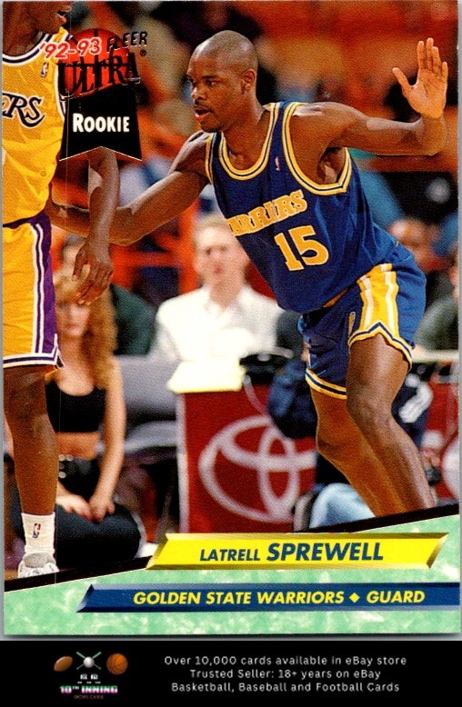 1992-93 Fleer Ultra BASKETBALL #266 Latrell Sprewell RC