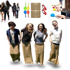 Elite Sportz Outdoor Family Games - Potato Sack, 3-Legged, Egg with Spoon - NEW