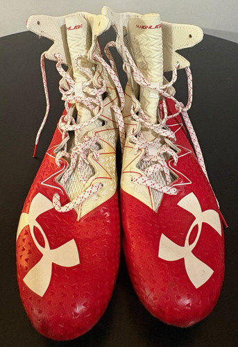 Under Armour Youth Football Cleats Shoes Red - Youth Football Shoes