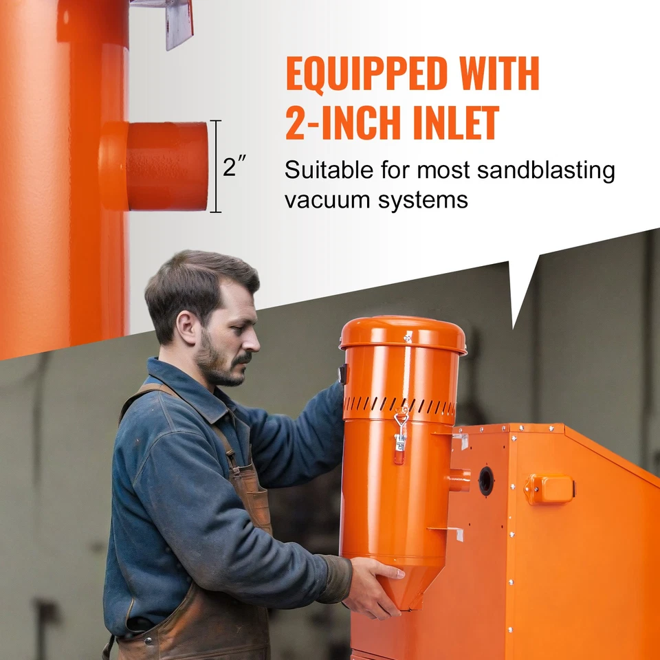 Uimoso 1.8 Gallon Dust Collector 1200W Dust Collection System Media Reclaimer - Image 4 of 4