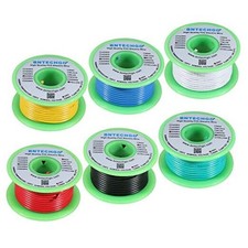 22 22 AWG PVC Solid Wire Each Color 25ft 22 Gauge Pvc Solid Wire 6 Colors