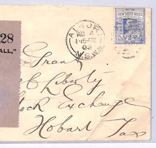 NEW SOUTH WALES Cover Albury Hobart Tattersall Tasmania Australia NSW 1903 XK300