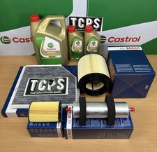 FITS AUDI A5 3.0 TDI 2007+ FULL BOSCH FILTER KIT 7L CASTROL ALL NEW FILTERS PACK
