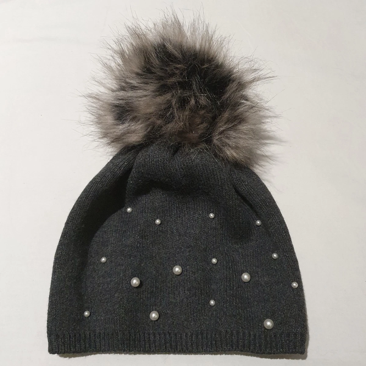 Pachamama Men's Wool Beanie Skull Hat Fleece Lined Hand-knitted Charcoal Fairisle One-Size Handmade Skull Cap Extra Warm Fair Trade, Charcoal, L/One Size, Charcoal - View #6